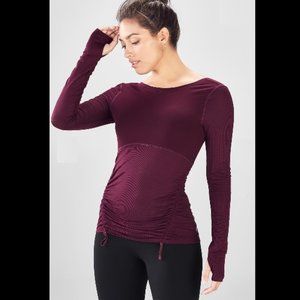 Fabletics Cashel Scoop Back Long Sleeve XL Top